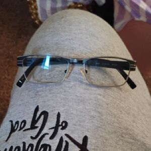 Stylish Black and Silver Glasses